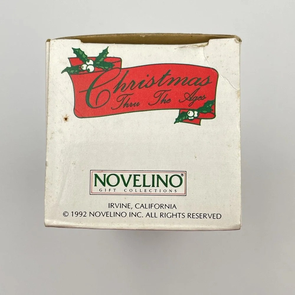 NIB Novelino Christmas Through The Ages Viking Santa Bell‎ Vintage 1992 #CTA401
